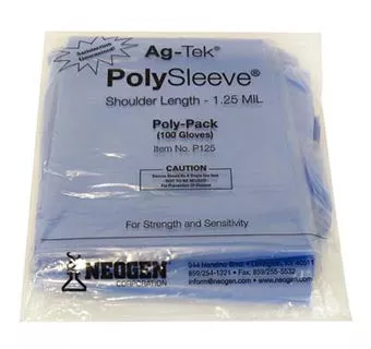 AgTek Poly Sleeve OB Sleeve36" Blue 1.25mil : 100ct