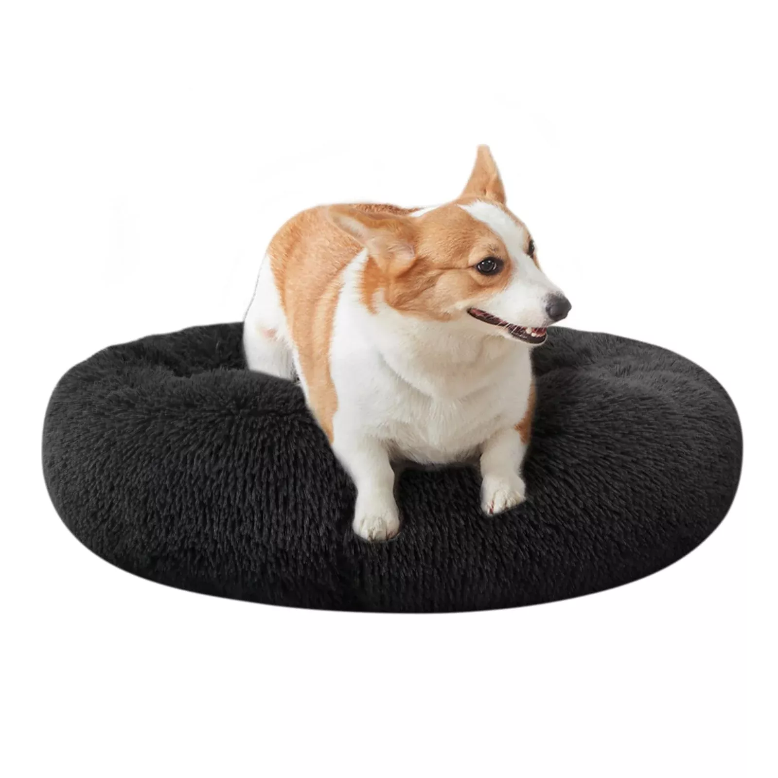 Nisrada Dog Bed For Small Medium Large Dogs, 24 Inch Calming Dogs Bed, Washable-Round Cozy Soft Pet Bed For Puppy And Kitten With Slip-Resistant Bottom