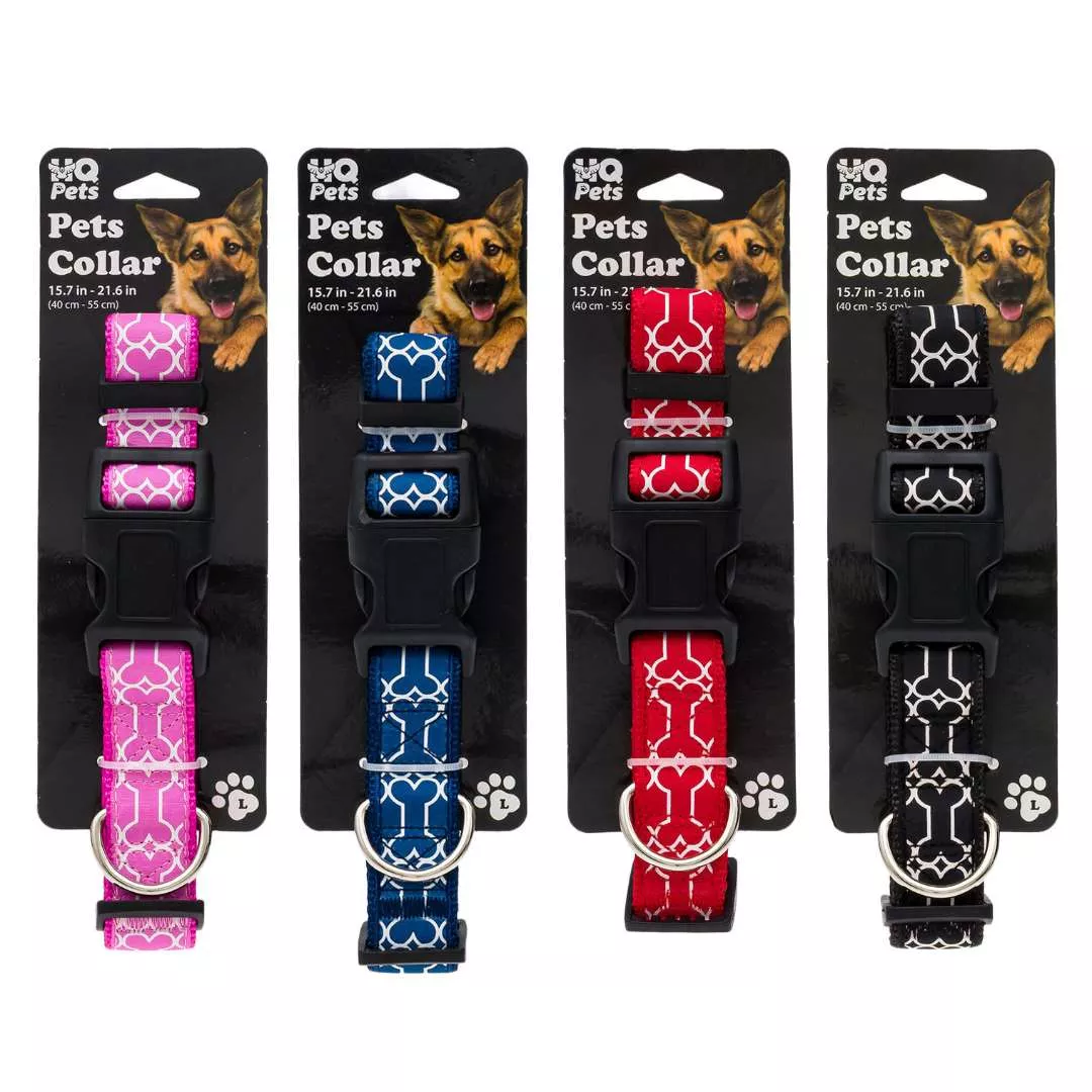 Pets Collars - Large, Adjustable, Assorted Colors