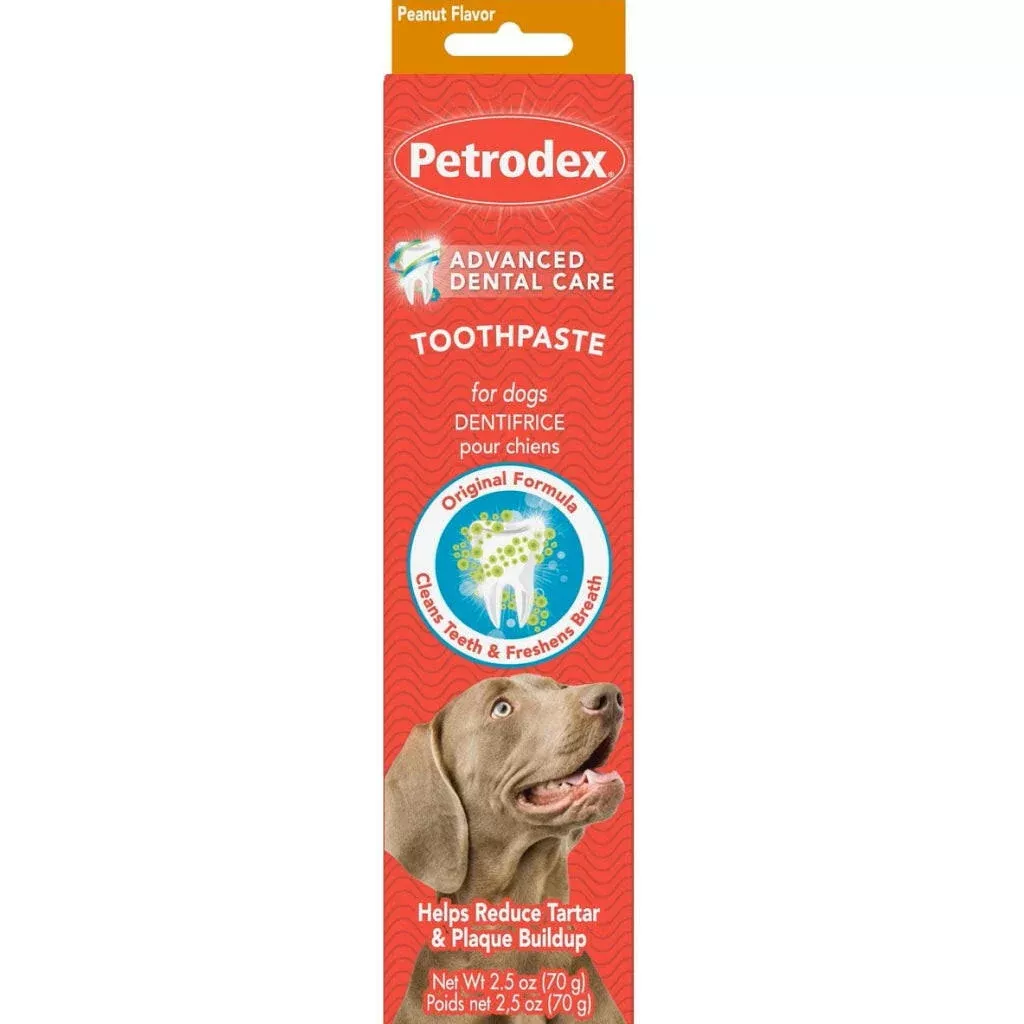 Sentry Petrodex Advanced Peanut Butter Flavored Toothpaste for Dogs (2.5 oz)