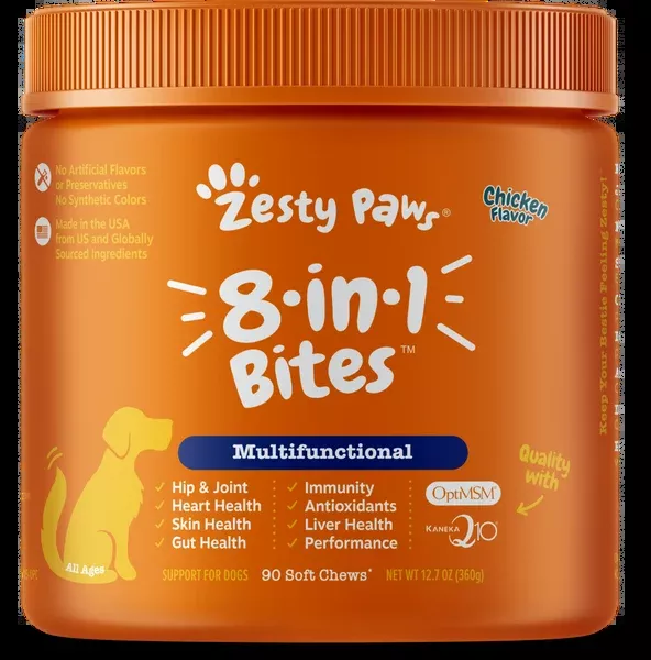 Zesty Paws 8-in 1 Multifunctional Bites Chicken 90ct